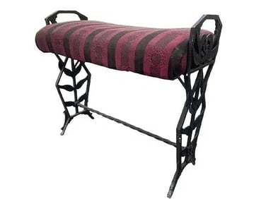 Antique Cast Iron Window Bench