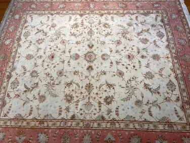 Persian Tabriz wool & silk rug
