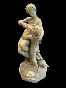 A fine European bisque porcelain statue