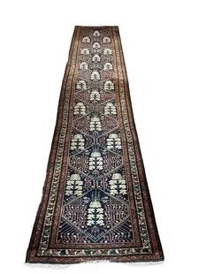 Antique North West Persian hand woven Long Runner: Antique North West Persian hand woven Long Runner measuring 3 feet 5 inches wide by 16 inches long.