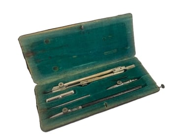 German Dietzgen Co. Drafting Tool Compass set model Number 1102N