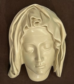 Head  of Virgin Mary after Michelangelo Pieta sculpture