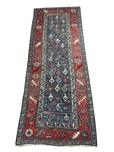 Antique Caucasian Shirvan Baku tribal runner rug (1 of 17)