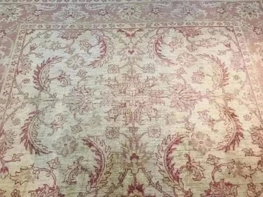 Hand woven pakistan chobi Agra room size rug