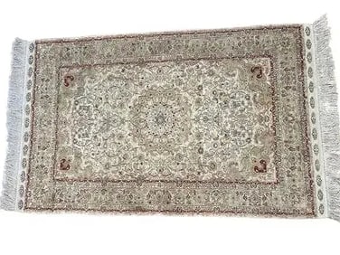A pure SILK hand woven rug
