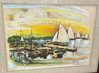 Eugene Barrell 1915 - 1994 Pencil signed lithograph