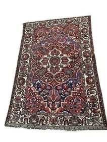 Antique Persian Bakhtiari Handwoven Rug