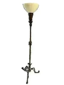 A vintage floor lamp