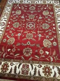 Indian Agra Mahal wool rug