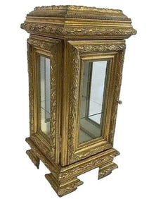 A vintage Italian Rococo style diminutive Display Case