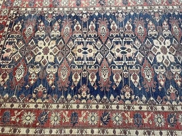 A Pakistan Kazak handwoven rug