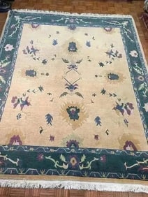 A handwoven Nepalese Rug