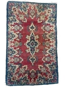 Old Persian Kerman Scatter rug