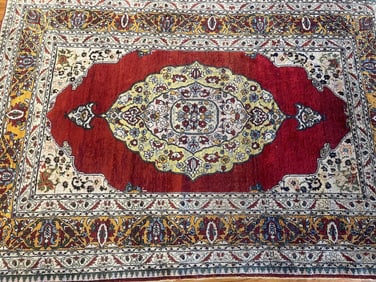 Antique Silk Turkish handwoven rug