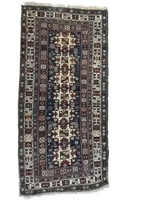 Antique Caucasian Shirvan Lesghi Star hand woven rug