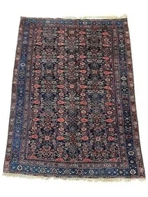 Antique Persian Bijar Kurdish Tribal rug