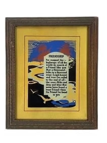 Friendship Reversed Glass art work