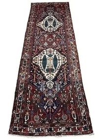 Antique Persian Bakhtiari handwoven tribal runner