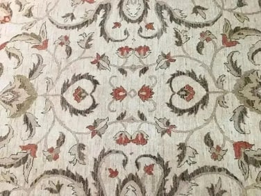 Hand woven pakistan chobi Agra room size rug