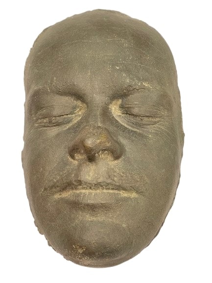 A solid bronze Napoleon's death mask (1 of 10)