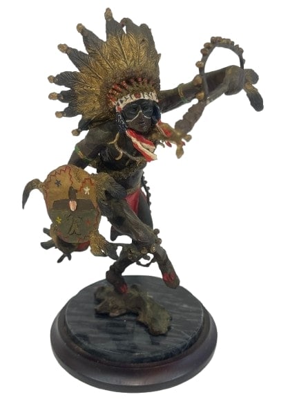 A Bronze American Indian statue (1 of 18)