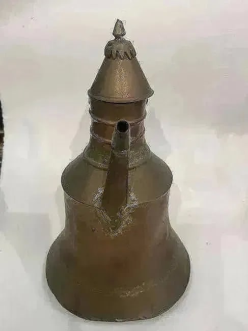 Old Turkish Copper Coffee pot ewer - 12