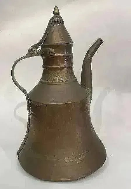 Old Turkish Copper Coffee pot ewer - 13