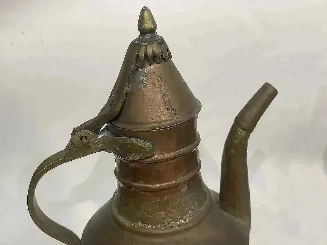 Old Turkish Copper Coffee pot ewer - 2