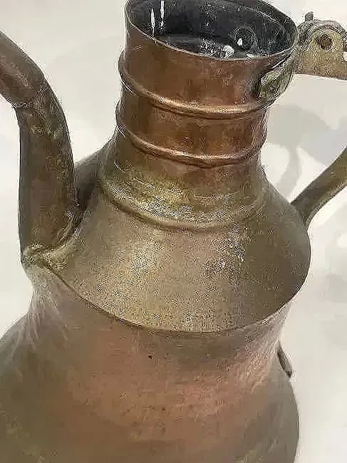 Old Turkish Copper Coffee pot ewer - 4