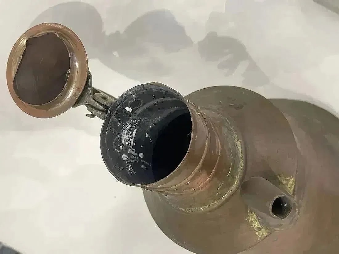 Old Turkish Copper Coffee pot ewer - 8