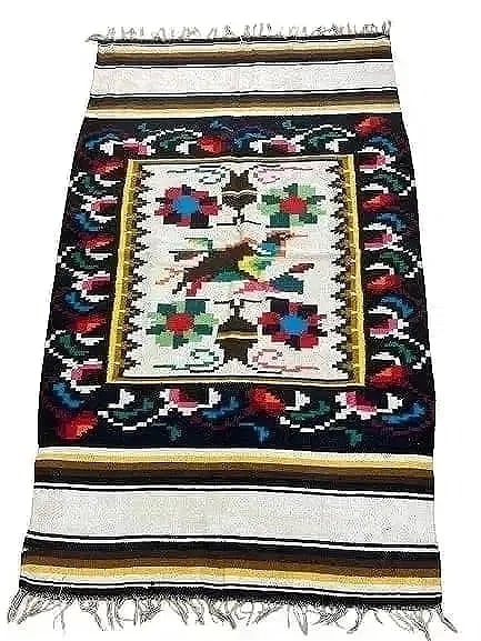 A Tribal Blanket flat woven wool rug (1 of 12)