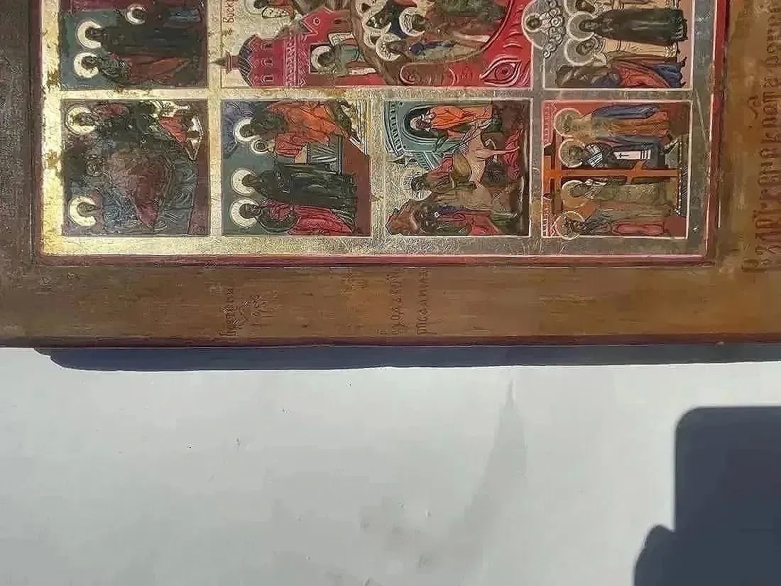 Important Russian Icon Hand painted on wood - 15