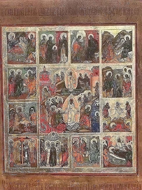 Important Russian Icon Hand painted on wood - 2