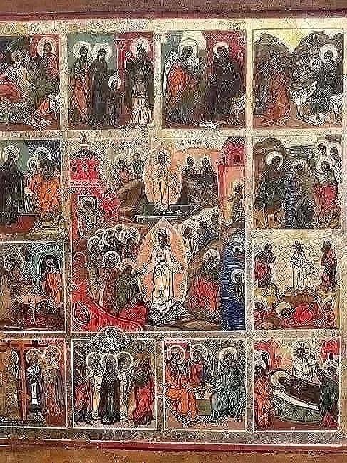 Important Russian Icon Hand painted on wood - 5