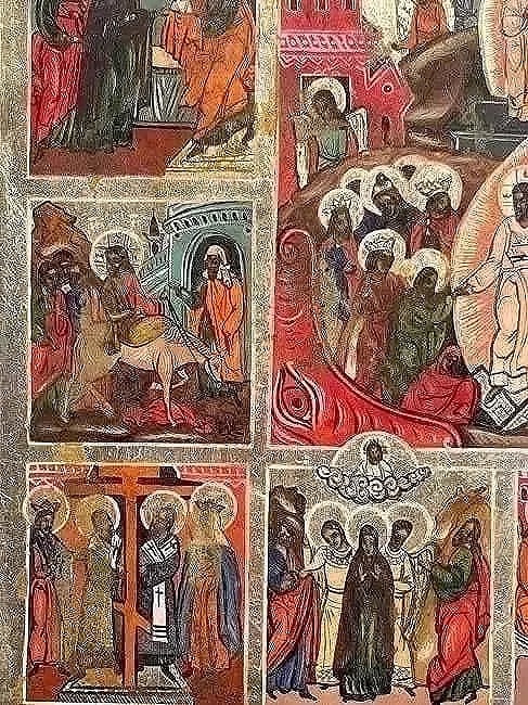 Important Russian Icon Hand painted on wood - 6