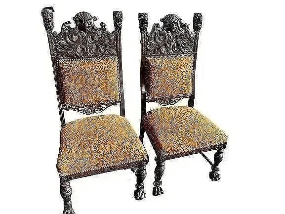 A Pair of European Gothic Renaissance chairs (1 of 13)