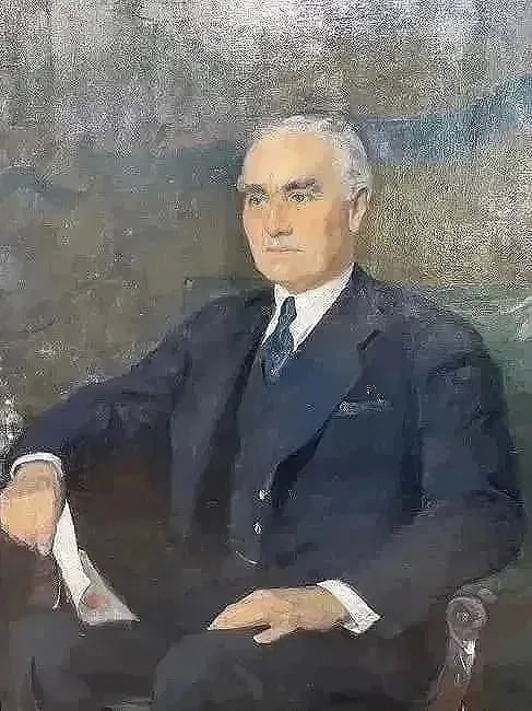 Augustus Vincent Tack (1870 - 1949) Oil Portrait painting of Under Secretary Joseph Clark Grew: Augustus Vincent Tack (1870-1949) Oil on Canvas portrait painting of USA diplomat & Under secretary Joseph Clark Grew. The massive frame measurements are 44 1/4 inches wide by 54 1/4 inches long. The