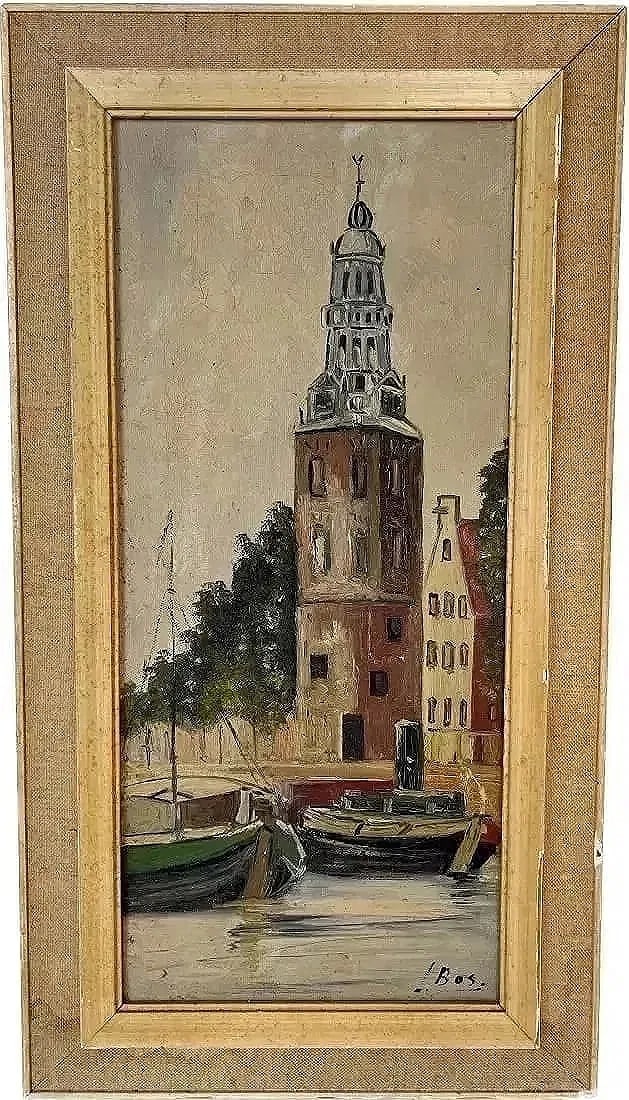 L Bos Oil on canvas Painting (1 of 9)