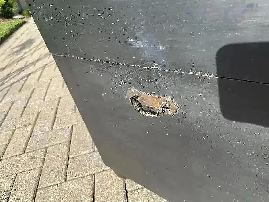 A square blanket chest trunk - 8