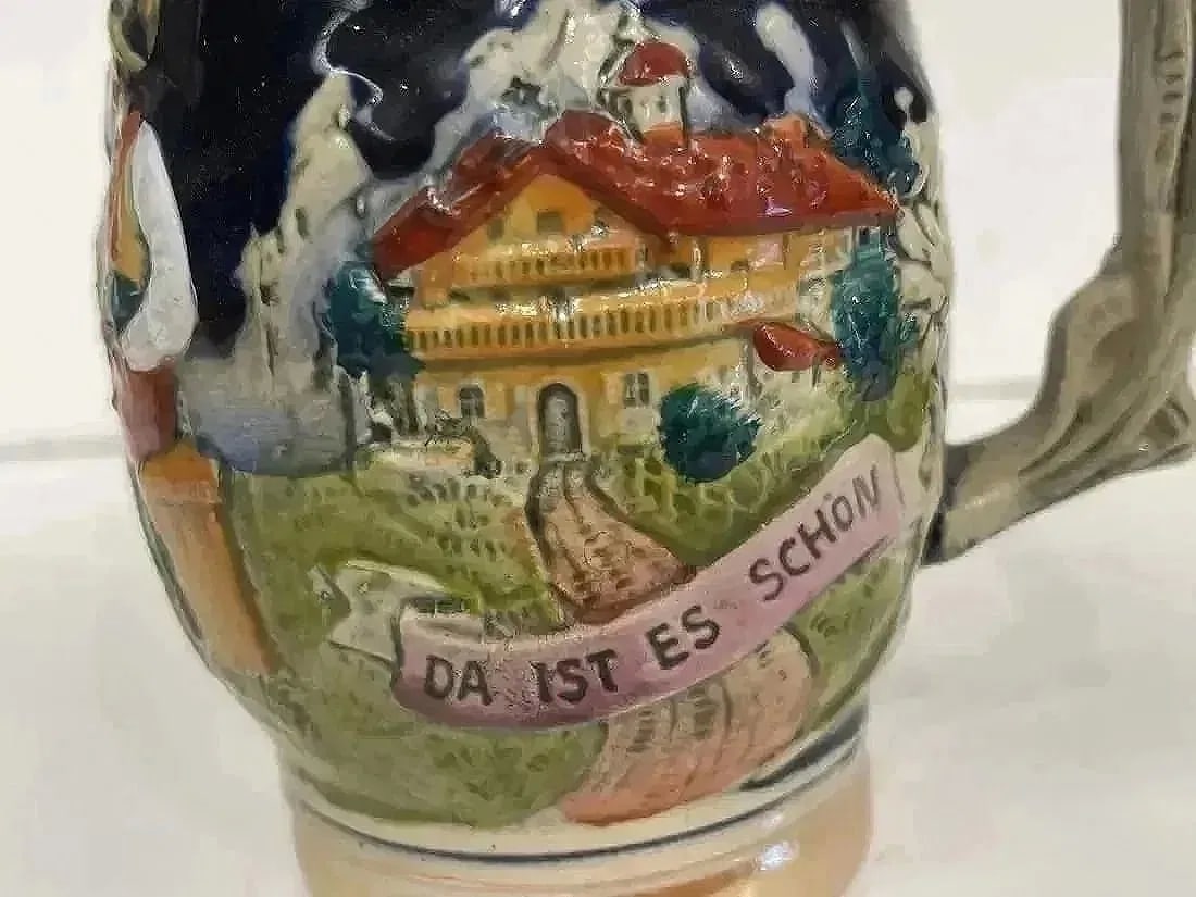 German Beer Stein Mug - 8