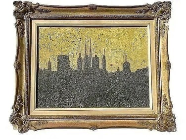 Larry Davis Oil on board impressionist painting