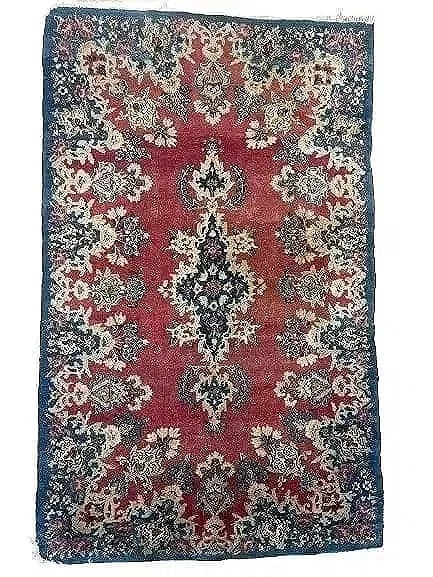 Old Persian Kerman Scatter rug (1 of 10)