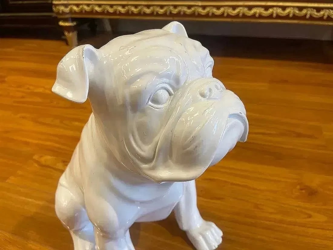 An English Bulldog statue life size 18 inches tall - 10