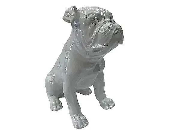 An English Bulldog statue life size 18 inches tall (1 of 14)
