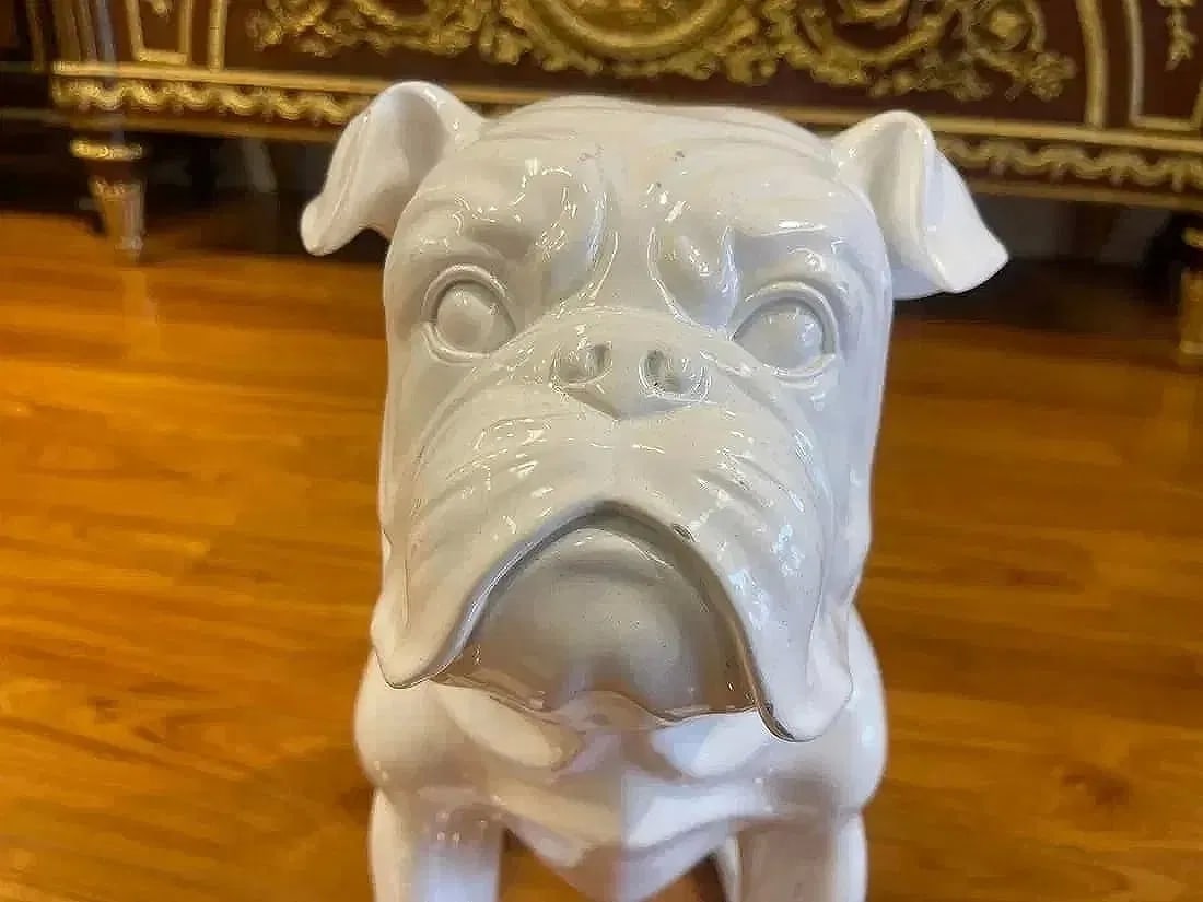 An English Bulldog statue life size 18 inches tall - 2