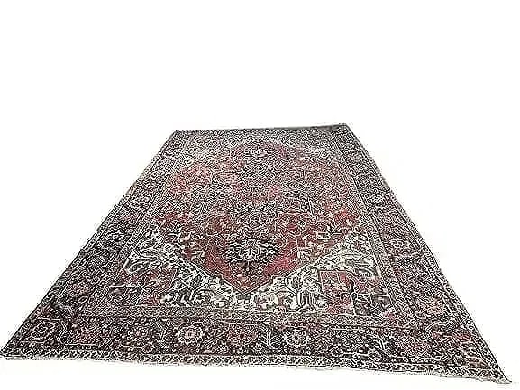Antique Persian Heriz handwoven large room size rug (1 of 20)