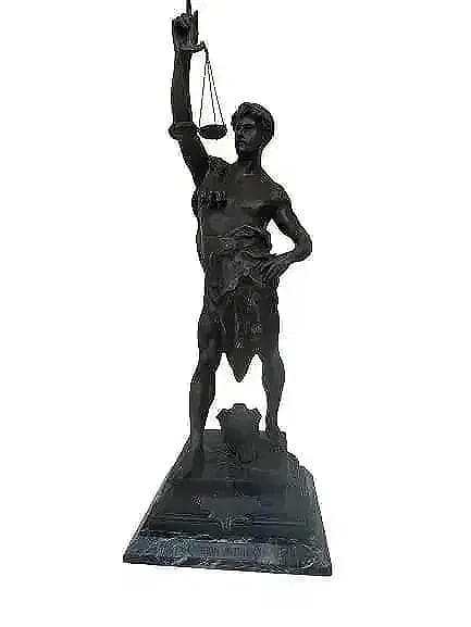 EMILE LOUIS PICAULT (1833-1915) Gloira Justicia bronze statue (1 of 19)