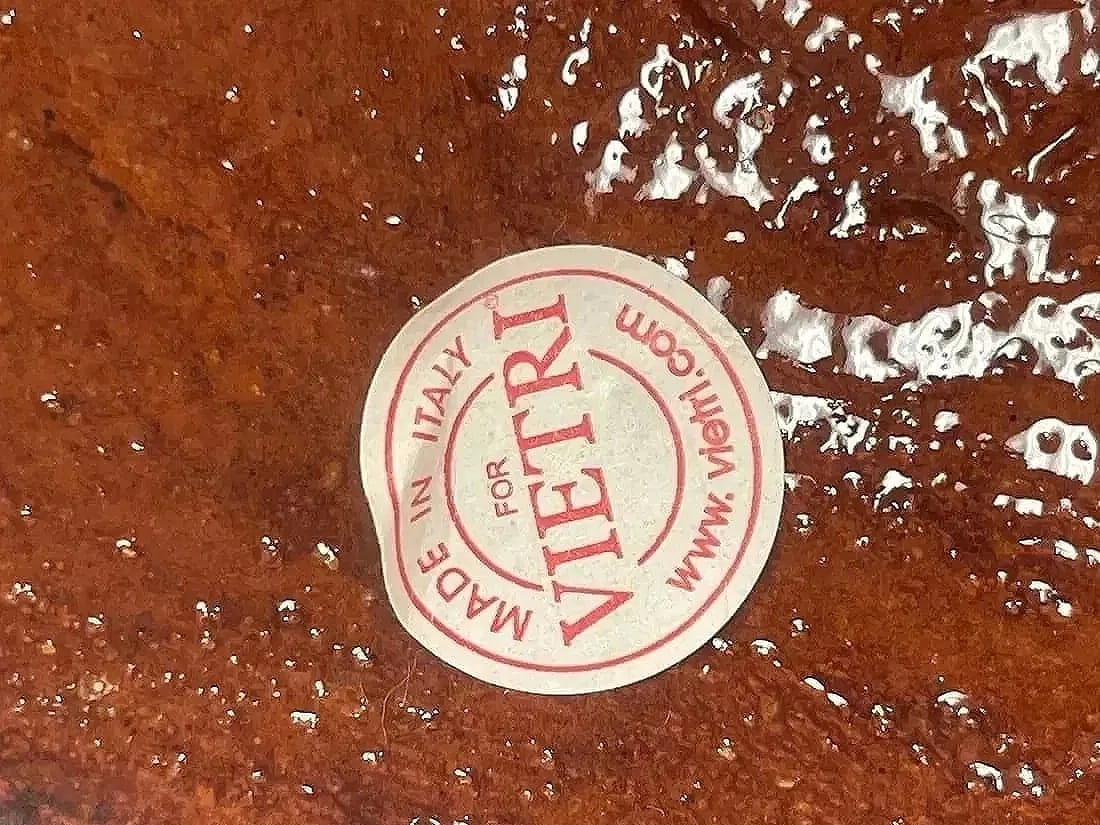 Italian glazed pottery rooster statue - 9