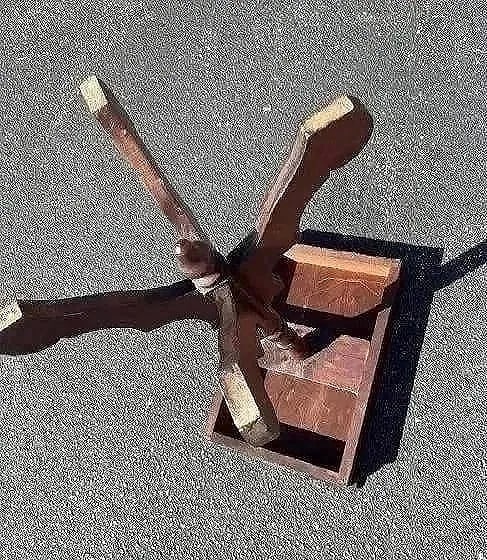 Antique lamp table - 10