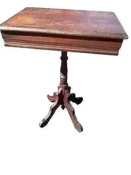 Antique lamp table: Antique Lamp table measuring 20 inches long x 14 inches wide x 29 inches tall.